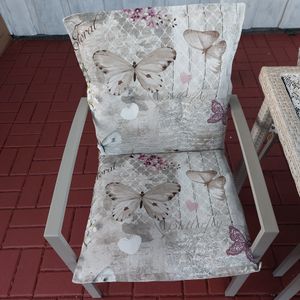 GO-DE Textil, Sesselauflage nieder, Schmetterling beige, 19228-02 Kunden-Foto 1
