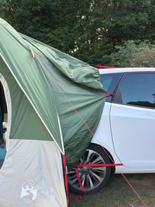 vidaXL Tente de voiture 2 personnes Vert Imperméable Photo du client 1