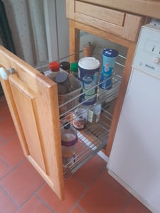 Unterschrankauszug Küchenauszug Schrankauszug mit Bodenschiene 20cm Kunden-Foto 1