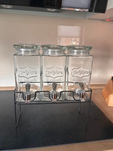 Secret de Gourmet | Sada 3 pohárov s kohútikom - 1,5 l - Praktické a elegantné - Ideálne na nápoje Fotografia od zákazníka č. 1