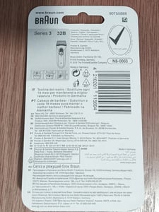 Braun Elektrorasierer Ersatzscherteil 31b kompatibel mit Series 3 Elektrorasierern Kunden-Foto 2