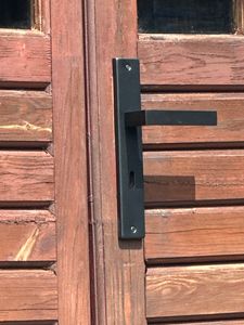 Schwarz Türbeschlag CUBE BB-Langschildgarnitur für Zimmertüren Türbeschlag; Türgriff; Türklinke Kunden-Foto 11