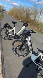 18AH 28 Zoll E-Bike Aluminium Wasserdicht 7Gang LCD APP Premium-E Bike für Herren Damen,  Elektrofahrrad City E-Bikes & E-Hollandräder Kunden-Foto 2