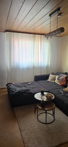 WOLTU 2 × Gardinen mit Kräuselband Halbtransparent Leinenvorhang 135x245cm Weiß Kunden-Foto 1