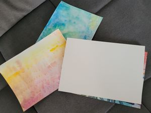 Tritart Akvarelový papier A4 300g - Din A4 - Biely 20 listov - Akvarelový blok na maľovanie - Silný akvarelový papier - Akvarelový papier pre vaše maliarske potreby - Fotografia od zákazníka č. 1