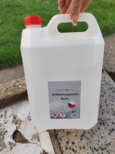Ecoliquid Isopropylalkohol 99,9% IPA, 5 Liter; Entfettet, reinigt, desinfiziert; Einsatzbereiche: Gesundheitswesen, Veterinärmedizin, Haushalt, 3D-Druck, Fahrzeugpflege, Kosmetik, Industrie Kunden-Foto 1