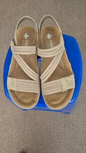 Rieker Sandalen Plat  Sandalen Plat - Beige - Maat 37 Kunden-Foto 2