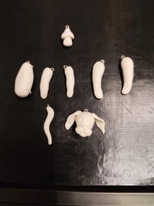Mont Marte Polymer Clay Weiß, 400g - Weiche Modelliermasse, geschmeidig & leicht zu formen - Ofenhärtend - Ideal für Schmuck, Figuren & Skulpturen Kunden-Foto 1