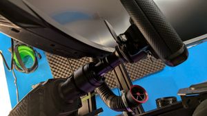 Moza Racing RS061, Radstandverlängerungsstange, Schwarz, R21, R16, R12, R9, R5, R3, 101 mm, 100 mm, 213 mm Kunden-Foto 1