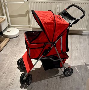 PawHut Hundewagen Hundebuggy Pet Stroller Hunde Buggy mit 4 Rolle in 4 Farben Kunden-Foto 1