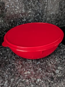 TUPPERWARE Rührschüssel PENG XXL 6,0 L terrakotta Schüssel Kunden-Foto 1