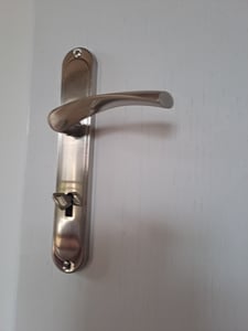 Türgriff Langschild Türbeschlag Satin Drückergarnitur Türklinke Türbeschlag BB-72mm Kunden-Foto 3