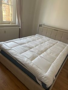 Topper 140x200 ultraweicher 3cm [Luxe Komfort] Atmungsaktives [Airflow Edge] Design - Waschbarer hypoallergener Matratzentopper 140x200 Kunden-Foto 1