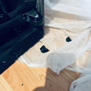 Ecksofa reversibel mit Schlaffunktion und Stauraum "Alain" - 3-Sitzer - Grau Kunden-Foto 4