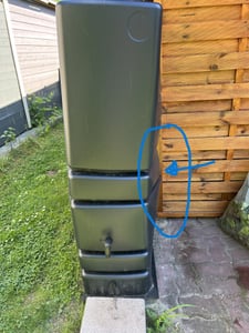 Regentonne eckig NEPTUN 350 Liter grau inkl. Hahn Kunden-Foto 6