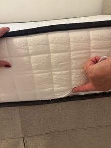 DEWINNER Matratze 160 x 200 cm, Matratze aus Memory-Schaum mit hoher Dichte, mittlere Härte, Dicke 25 cm, hypoallergen, isolierter Schlaf, 7 Zonen Kunden-Foto 10