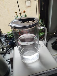 Wessper D2 BOROSILICATE Wasserfilterkanne 3 L Minze – Glasfilterkanne mit 10 AquaMax Filter, BPA-frei Kunden-Foto 7