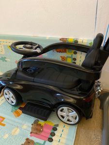 Mercedes Benz C-Class Rutschauto mit Schiebestange und Music ab 1 Jahr, Kinderauto, Babyauto Pusher Schwarz Kunden-Foto 1