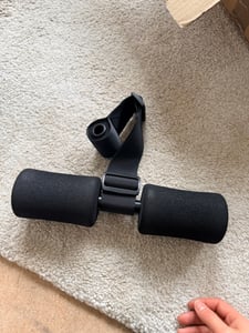 Sit Up Hilfe Verstellbarer, Sit-Up Bar Bauchtrainer Bauchmuskeltrainer 21–31 cm verstellbare Länge Bauchmuskeltrainer Sixpack Trainer Brusttrainer Kunden-Foto 1