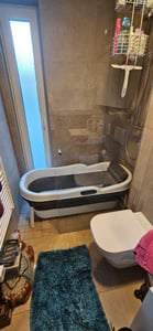 HelloBath® Faltbare Badewanne für Erwachsene XXL, 156x60x48cm – Erwachsene Mobile Badewanne | Badewanne für Dusche & Outdoor Kunden-Foto 1
