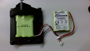 Wicked Chili Ersatzakku 1x Akku für Toniebox, 50AA5S Pro Series Ersatz-Akku Batterie für original Tonies Musikbox (mit Mossgummi Pad, 2.200 mAh NiMH-Akku 3,6V) Kunden-Foto 1