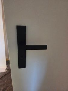 Schwarz Türbeschlag CUBE BB-Langschildgarnitur für Zimmertüren Türbeschlag; Türgriff; Türklinke Kunden-Foto 10