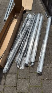 Juskys Markise 300 x 250 cm - Beschattung Terrasse & Balkon - Gelenkarmmarkise mit Kurbel & Halterung - Sonnenschutz Balkonmarkise Gelenkmarkise Beige Kunden-Foto 4