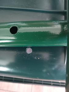 2-Rad-Schubkarre 100 Liter 160 kg Tragkraft verzinkter Stahl PolyurethanVollgummirad auf Stahlfelge Bauschubkarre Kunden-Foto 1