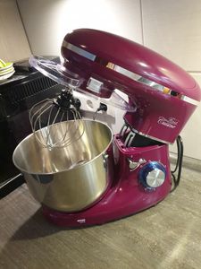 Küchenmaschine 6L Schüssel - 1.500 WATT in Beere mit Planetenrührwerk inkl. Edelstahlschüssel, Schneebesen, Knethaken Kunden-Foto 9
