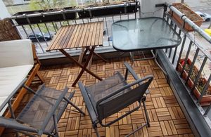 Wolketon 2m² płytki drewniane mozaika akacjowa płytka tarasowa 30x30 cm płytka system wtykowy mozaika cięta taras balkon certyfikat Zdjęcie produktu od klienta nr 2