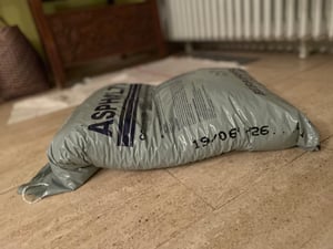 ASPHALTALL Kaltasphalt 25 kg, gebrauchsfertig für Straßendecken Reparatur Kunden-Foto 2