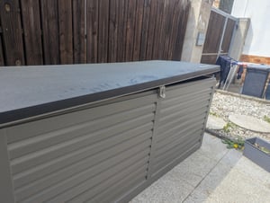 Gartenbox - Kissenbox - Auflagenbox - Truhe mit Deckel 190 L Aufbewahrungsbox Kunden-Foto 7