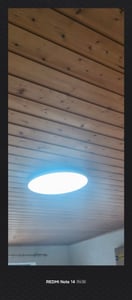 Lámpara de techo LED de 30W, color blanco, regulable, con luces RGB, control remoto, Bluetooth, conexión Wi-Fi y compatibilidad con Alexa. Ideal para salón o dormitorio Foto del cliente 1