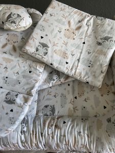 PAMEK® Baby Nestchen 90x50cm bis zu 9 Monaten (7 teiliges KOMPLETT - SET, inkl. BABYHORN) - gesteppt - sehr weiches Material, Kokon zum schlafen und spielen Kunden-Foto 1