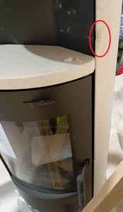Piec kominkowy Thermia Cumulus Omega V3L, białe kamienie, 7 kW Zdjęcie produktu od klienta nr 2