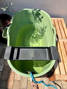 HelloBath® - Bath Bucket XL (Komfort) - Zelená - 125cm, sedacia vaňa pre dospelých, ľadový kúpeľ - vrátane 3m odtokovej hadice, vaňová doska, kohútik Fotografia od zákazníka č. 3