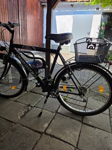 Cestino per bicicletta FISCHER per portapacchi, nero Foto del cliente 1