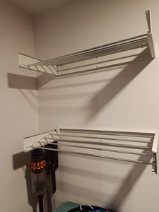 Der wandmontierte Wäscheständer von Vitapur HouseCare Kunden-Foto 2