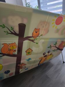 HUMBI tappeto da gioco per bambini che gattonano XPE schiuma bifacciale flatbar impermeabile extra large tappeto per bambini antiscivolo 120x180 animali giraffa Foto del cliente 3