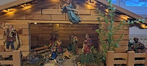 Set di statuine per culla - 11 pezzi / piccolo - Decorazione per la tavola della stalla del presepe Foto del cliente 2