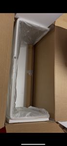 BELIANI Couchtisch Transparent 50 x 100 cm Sicherheitsglas Leicht transportierbar Multifunktional Universell Minimalistisch Skandinavisch Stil Kunden-Foto 1