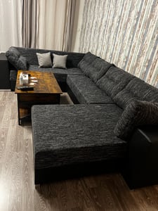 Couchgarnitur Sofa Sofagarnitur Captain U mit Schlaffunktion Wohnlandschaft Kunden-Foto 1