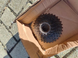 28 Zoll Alu Hinterrad 19-622 Laufrad Felgenbremse inkl. 8 Fach Zahnkranz 24 Gang Kunden-Foto 2
