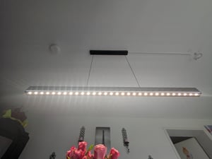 LED Pendelleuchte mit Gestensteuerung Hängelampe 18W 120cm breit dimmbar Farbtemperaturwechsel CCT Kunden-Foto 1