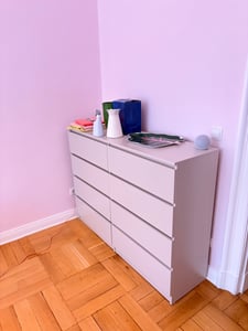 Kommode MAJA S4 90 cm Weiß Matt Sideboard Highboard Kunden-Foto 1