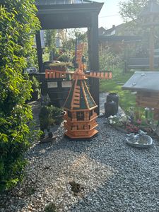 XL Windmühle für den Garten – Höhe 1,50 m XL Windmühle für den Garten – Höhe 1,50 m XL Windmühle für den Garten – Höhe 1,50 m, Farbe:Rot Kunden-Foto 1