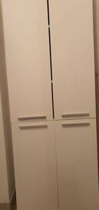 BDW Badezimmerschrank, 2- Wäschekorb, 2 - Türen, Anthrazit/Artisan-eiche, 60 x 174 x 30 cm Kunden-Foto 1