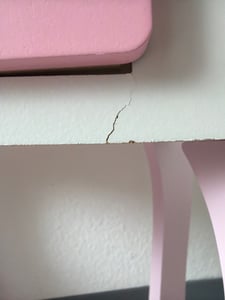 Playtive Schminktisch Kosmetiktisch Mädchen Hocker Spiegel Holz inkl. Zubehör Kunden-Foto 2