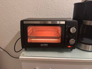 TZS First Austria - Mini Backofen 10L 800W - Temperaturregelung bis 230°C - 2 Einschubhöhen & 60 Min. Timer Kunden-Foto 1