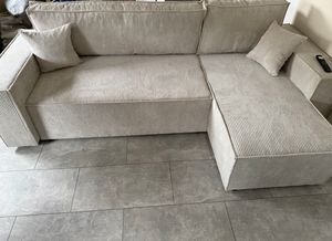 Idohome Ecksofa, Eckcouch mit Schlaffunktion – universell rechts/links montierbar – Modernes Schlafsofa & Couchgarnitur Farbe: Helgrau Paris Poso 110 Kunden-Foto 7